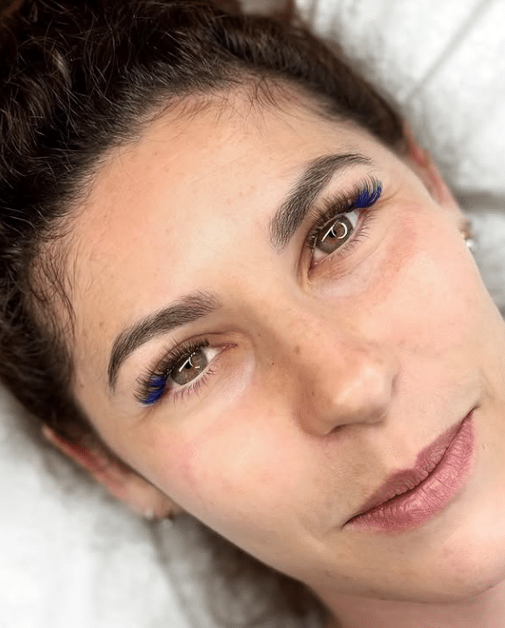 extensions de cils couleur